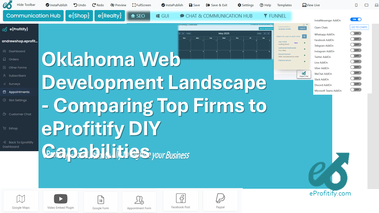 Oklahoma Web Development Landscape - Comparing Top Firms to eProfitify DIY Capabilities
